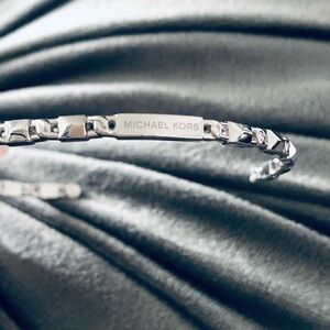 Michael Kors Silver Mercer Link Cuff Bracelet